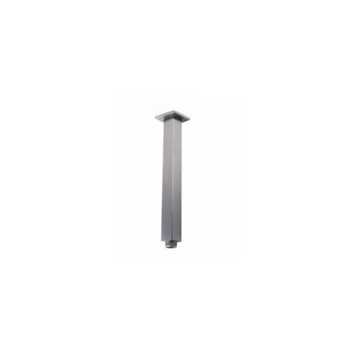 Square Brushed Nickel Ceiling Shower Arm 200mm