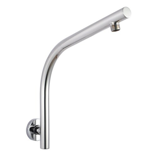 Round Chrome Goose-neck Wall Mounted Shower Arm
