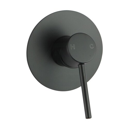 Round Black Shower/Bath Wall Mixer(Flat Cover Plate)(color up)