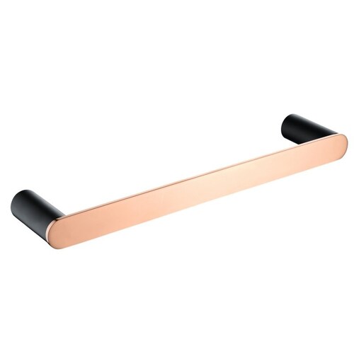 Round Black & Rose Gold 304 Stainless Steel Towel Rail